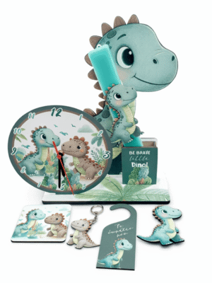 file_00000000e7f47246878ce149d5329611_600x600 Πασχαλινή Λαμπάδα Δεινόσαυρος με Επιτραπέζιο Ρολόι