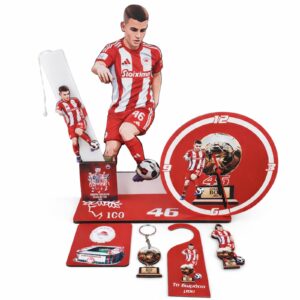 Πασχαλινή Λαμπάδα Δώρου ΟΛΥΜΠΙΑΚΟΣ με Συλλεκτικά Αξεσουάρ