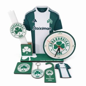 Πασχαλινή Λαμπάδα Δώρου ΠΑΝΑΘΗΝΑΪΚΟΣ με Ρολόι & Συλλεκτικά Αξεσουάρ